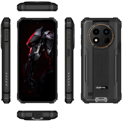 Смартфон Oukitel WP28E 6.5"HD+ /4GB/64GB T606 /10600mAh /13+5Мп/ IP69K /NFC Black