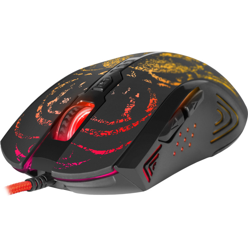Мишка Defender  Invoker GM-947, ігрова, 3200dpi., 6кн.кабель 1,5м