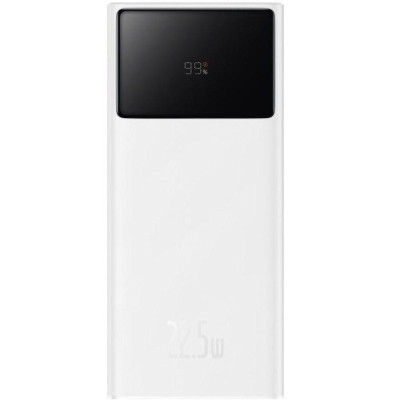 УМБ Baseus Star Lord Display 20000mAh 22.5W, 2хUSB-A QC3.0, In USB-C Li-pol, white