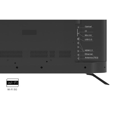 TV 50 Kivi 50U730QB UHD/DLED/T2/Android 11/2 x 10W/HDMI/Wi-Fi/VESA 200x200 M6/Black