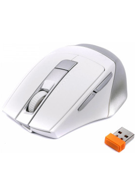 Мишка A4-Tech Fstyler FB35CS, бездротова, 6 кн., 2400 dpi, безшумна, BT+RF (Combo), біла