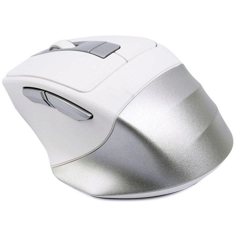 Мишка A4-Tech Fstyler FB35CS, бездротова, 6 кн., 2400 dpi, безшумна, BT+RF (Combo), біла