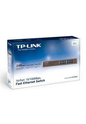 Комутатор TP-Link TL-SF1016, 16 портовий, 10/100