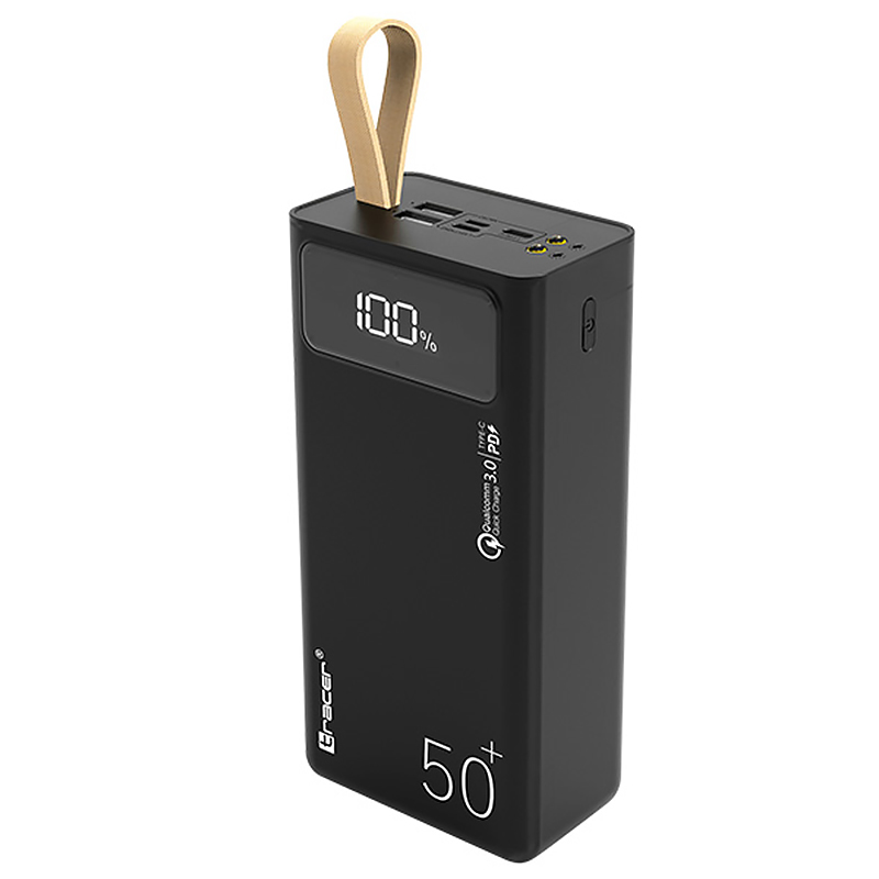 Повербанк Tracer Magni 50000 mAh QC 3.0 22.5W + PD 20W,SCP,Vooc, 2xUSB-A, USB-C(Out)+microUSB