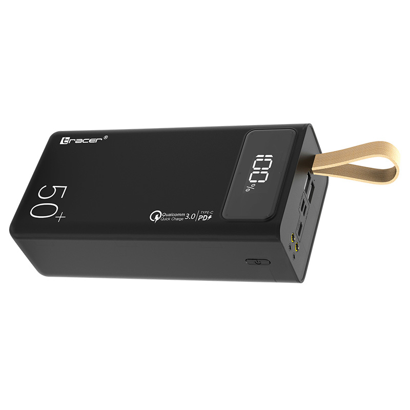 Повербанк Tracer Magni 50000 mAh QC 3.0 22.5W + PD 20W,SCP,Vooc, 2xUSB-A, USB-C(Out)+microUSB