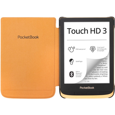 Обкладинка PocketBook 6", PB617/618/627/628/632, Shell cover, коричнева