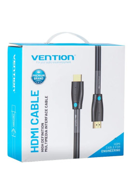 Кабель HDMI M - M,20.0 м, V2.0, Engineering 4K 18Gbps HD 7.1  PVC Black Vention