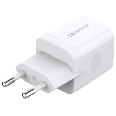Зарядний пристрій USB-C PD QC 3.0 20Вт білий Sandberg