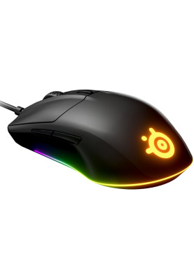 Мишка SteelSeries Rival 3, RGB Prism, 8500dpi., 6кн., чорна