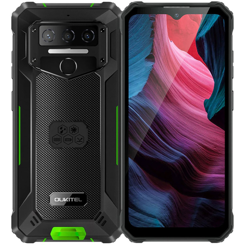 Смартфон Oukitel WP23 pro 6.52"HD+ /8GB/128GB / T606 /10600mAh /13+5Мп/ IP69K /NFC Green