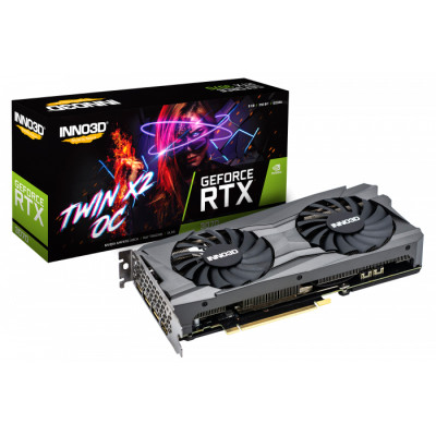 Відеокарта GeForce RTX3070 Inno3D Twin X2 OC LHR, 8GB GDDR6, 256bit, PCI Express