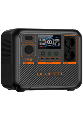 Зарядна станція Bluetti AC70P, 1000W, 864Wh, LiFePO4, Portable Power Station
