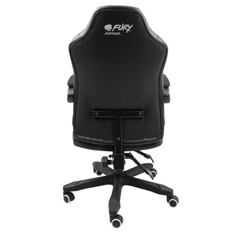 Крісло ігрове Gaming Chair Fury Avenger M+, 50мм, Black-White