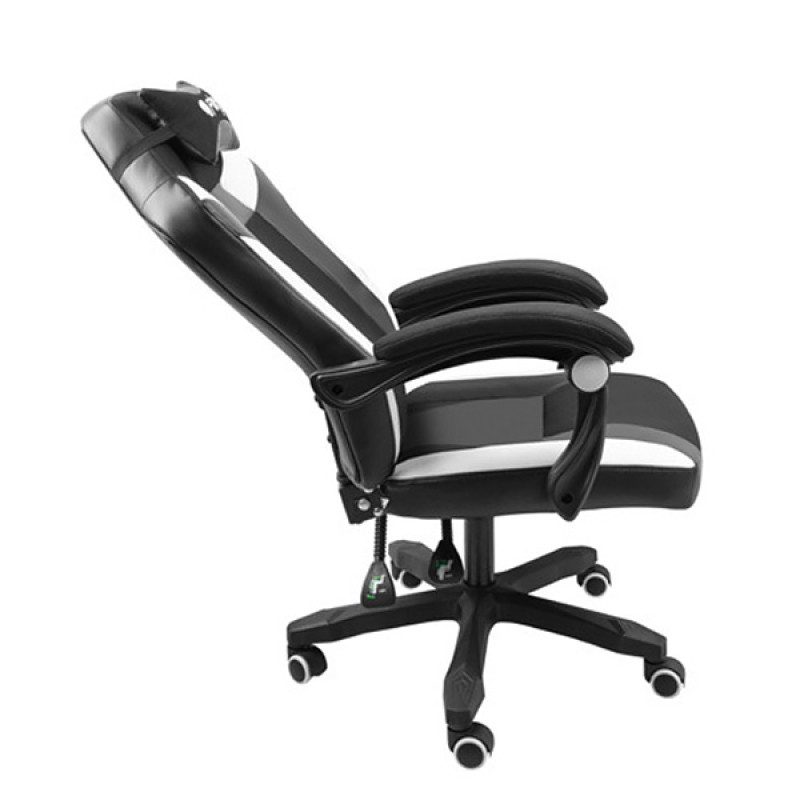 Крісло ігрове Gaming Chair Fury Avenger M+, 50мм, Black-White