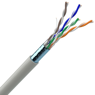Кабель F/UTP Cat-6 Ок-NET, PVC, КПВЭ-ВП (250) 4х2х0.54 (бухта 305 м)
