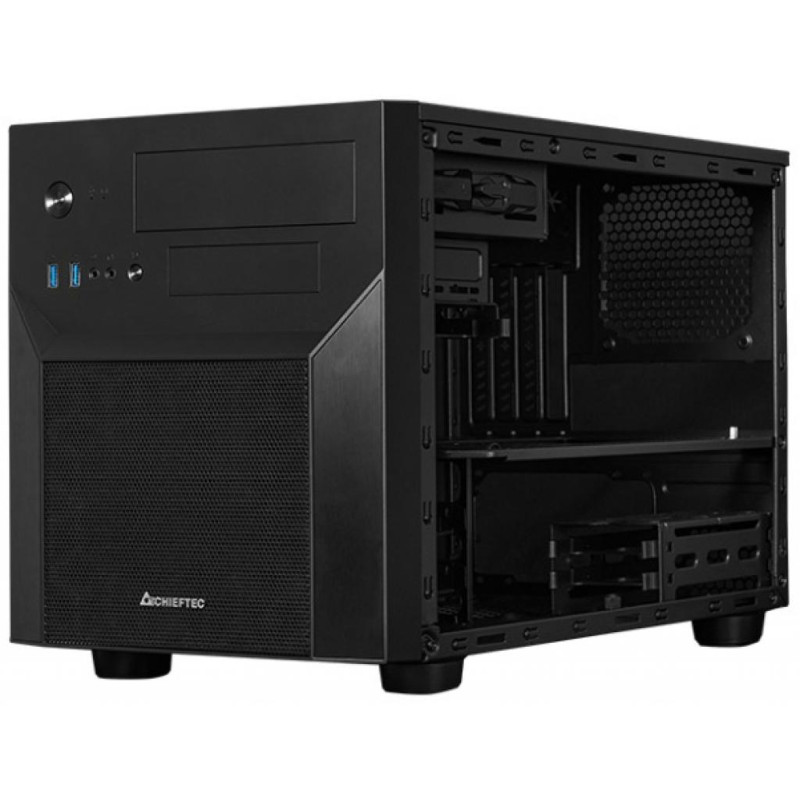 Корпус Chieftec MESH PRO CUBE CI-02B-OP, без БЖ, 2xUSB3.0, mATX, Black