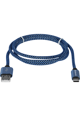 Кабель USB AM-Type-C M, 1.0 м, синій, 09-03T PRO Defender