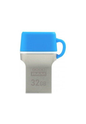 накопичувач USB Flash GoodRAM 32GB USB 3.0/Type-C ODD3 Metal BLUE, Retail