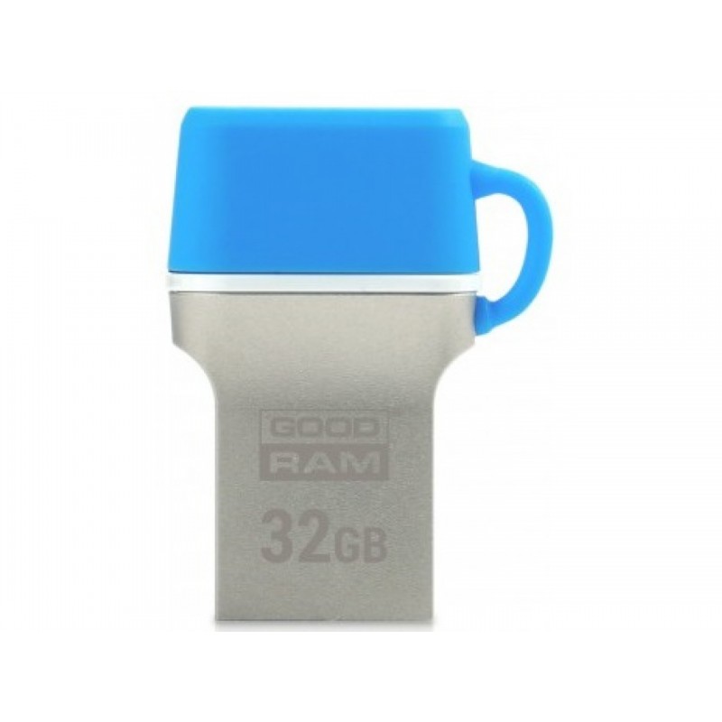 накопичувач USB Flash GoodRAM 32GB USB 3.0/Type-C ODD3 Metal BLUE, Retail