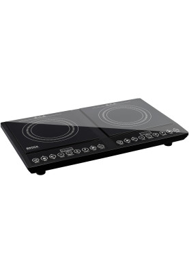 Плита настільна BROCK HP 4013 індукційна/ конфорок: 2/ 2000Вт+2000В/ 80°-270° С/ склокераміка