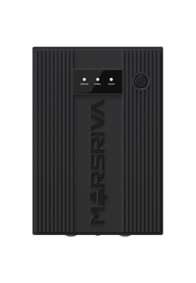 ДБЖ Marsriva MR-UF3000, 3000ВА/1800Вт, Line-Interactive, LED version, 2хSchuko, 4*12V/9Ah, metal