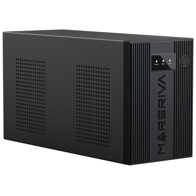 ДБЖ Marsriva MR-UF3000, 3000ВА/1800Вт, Line-Interactive, LED version, 2хSchuko, 4*12V/9Ah, metal