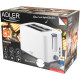 Тостер Adler AD 3216 white 1000Вт/2 відділення/7 режимів підсмажування/розморожування/підігрів булок