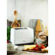 Тостер Adler AD 3216 white 1000Вт/2 відділення/7 режимів підсмажування/розморожування/підігрів булок