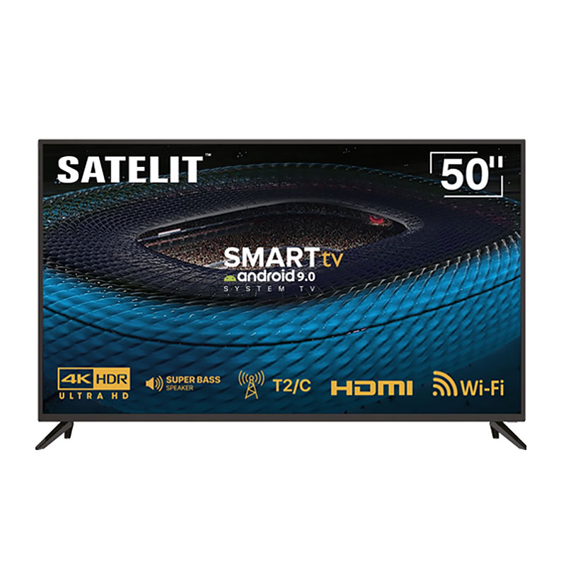 TV 50 Satelit 50U9100ST 4К UHD/T2/Smart TV/Android/HDMI/USB/Wi-Fi/Ethernet/Black