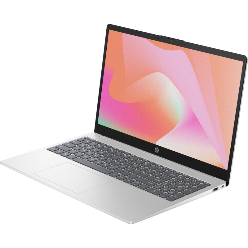 Ноутбук HP 15-fd0054ua 15.6" FHD IPS, 250n/Intel N100 (3.4)/8Gb/SSD256Gb/Intel UHD/DOS/Сріблястий (833U2EA)