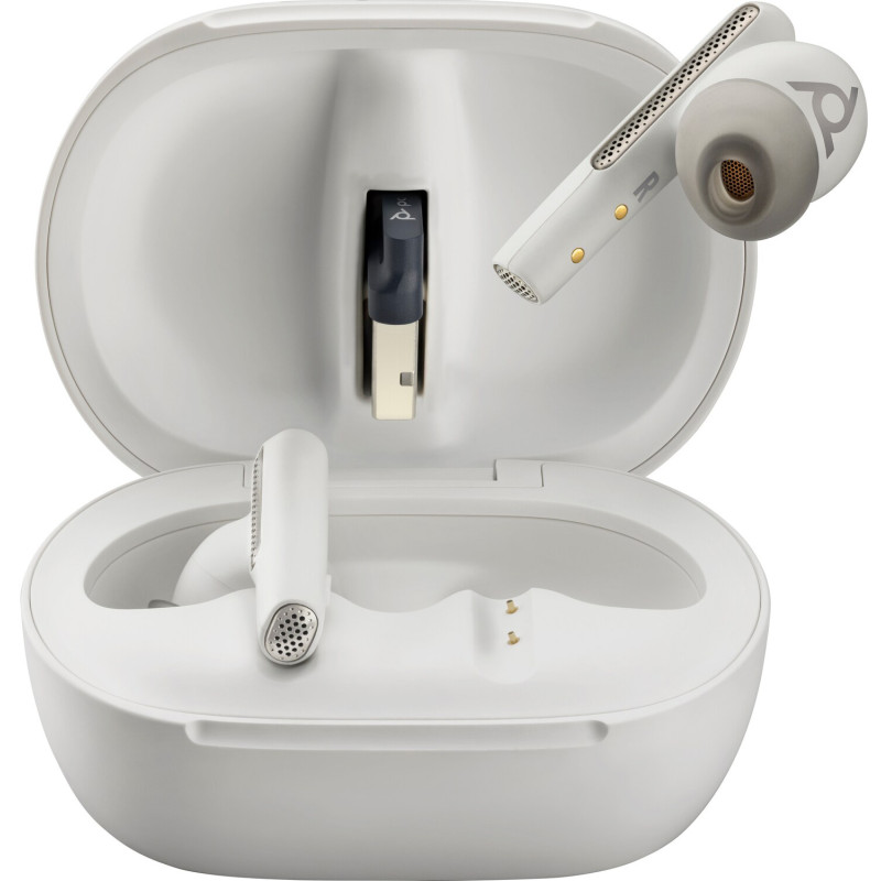Навушники TWS Poly Voyager Free 60+ Earbuds + BT700A + TSCHC White