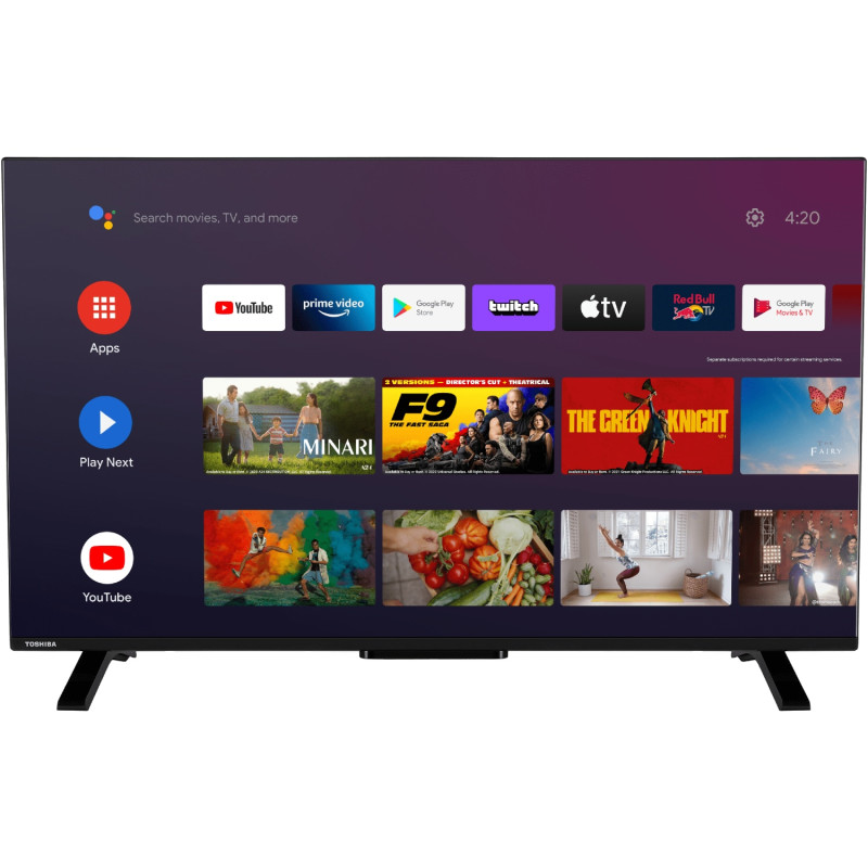 TV 50 Toshiba 50UA2363DG UHD/LED/T2/Android 11/2 x 10W/Dolby Digital/HDMI/Wi-Fi/VESA 200 x 200 M4/Bl