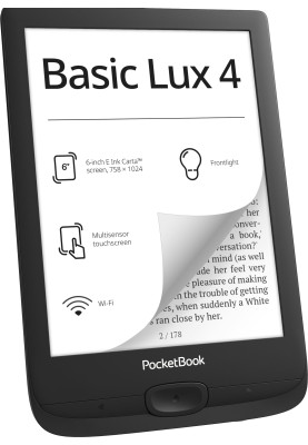 Електронна книжка PocketBook  Basic Lux 4 (PB618), Black