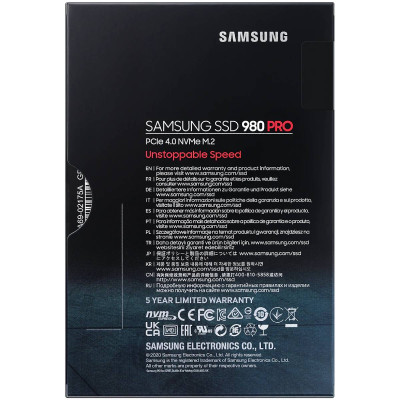 SSD 500GB Samsung 980 Pro M.2 NVMe PCIe 4.0 4x 2280 3-bit MLC