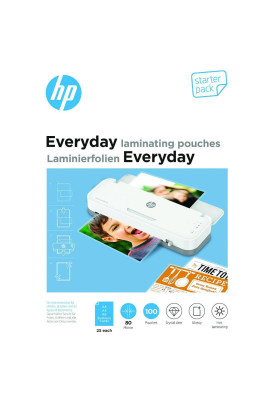 Плівка для ламінування HP Everyday Laminating Pouches, Starter Set, 80 Mic, 60 x 95, 100 pcs (25 x A
