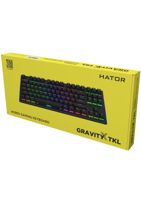 Клавіатура ігрова механічна HATOR Gravity X TKL orange black