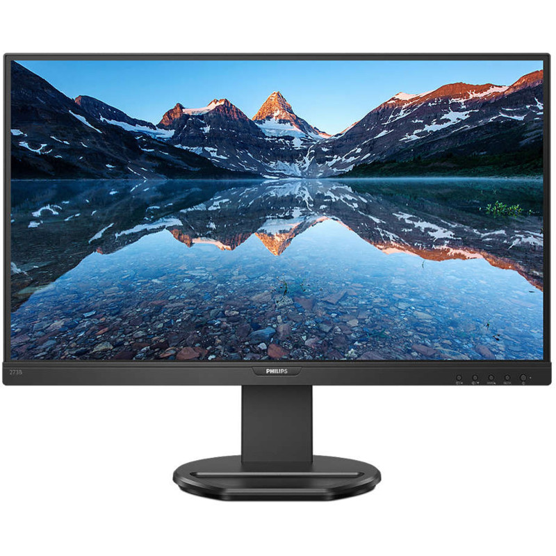 Монітор TFT 27" Philips 273B9/00, IPS, D-SUB, DP, HDMI, USB-C, Pivot, чорний