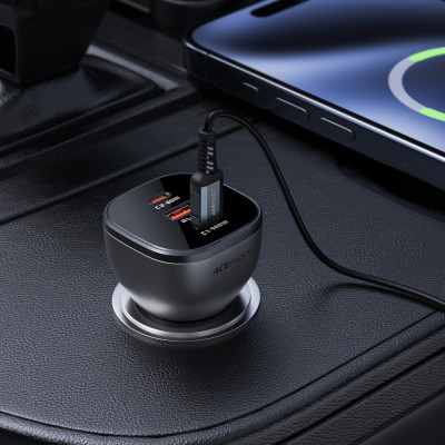 Автозаряджання 3xUSB 165W (2xUSB-C + USB-A) B14 Acefast