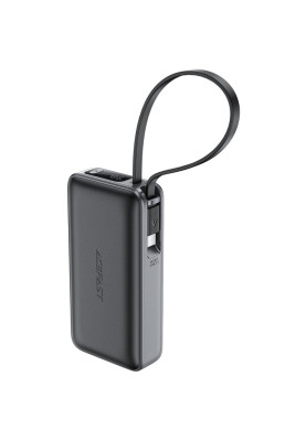 УМБ Acefast 10000mAh 30W PD USB-C witch cable, USB-A, Li-Pol, M7 Black