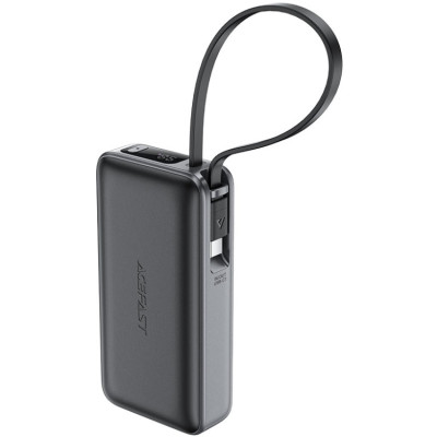 УМБ Acefast 10000mAh 30W PD USB-A,USB-C In/Out, with built-in USB-C cable M7 Black УМБ Acefast 10000mAh 30W PD USB-A,USB-C In/Out, with built-in USB-C cable M7 Black