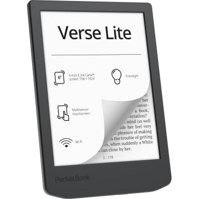 Електронна книжка PocketBook Verse Lite (PB619), Midnight Grey Електронна книжка PocketBook Verse Lite (PB619), Midnight Grey