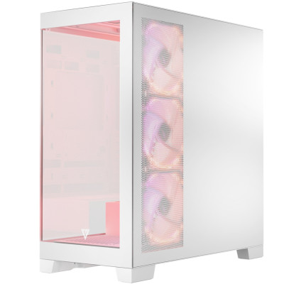 Корпус Modecom VOLCANO SPACE APEX ARGB 4x140mm fans MIDI USB 3.0x2+TYPE-C WHITE без БЖ ATX Корпус Modecom VOLCANO SPACE APEX ARGB 4x140mm fans MIDI USB 3.0x2+TYPE-C WHITE без БЖ ATX