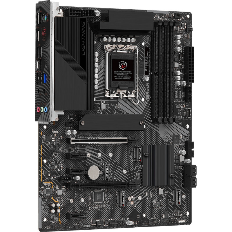 AsRock Z790 PG LIGHTNING (1700/Z790, 4*DDR5, 2*PCIex16, HDMI/eDP, 4xSATA, 4xM.2, 2.5Glan, 7.1ch, ATX