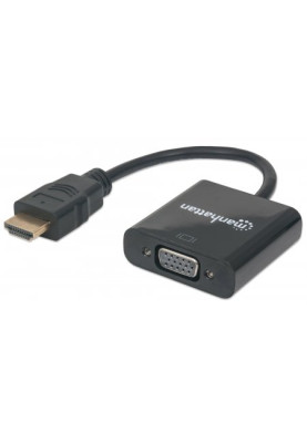 Перехідник HDMI M -> VGA F (без аудіо) Manhattan