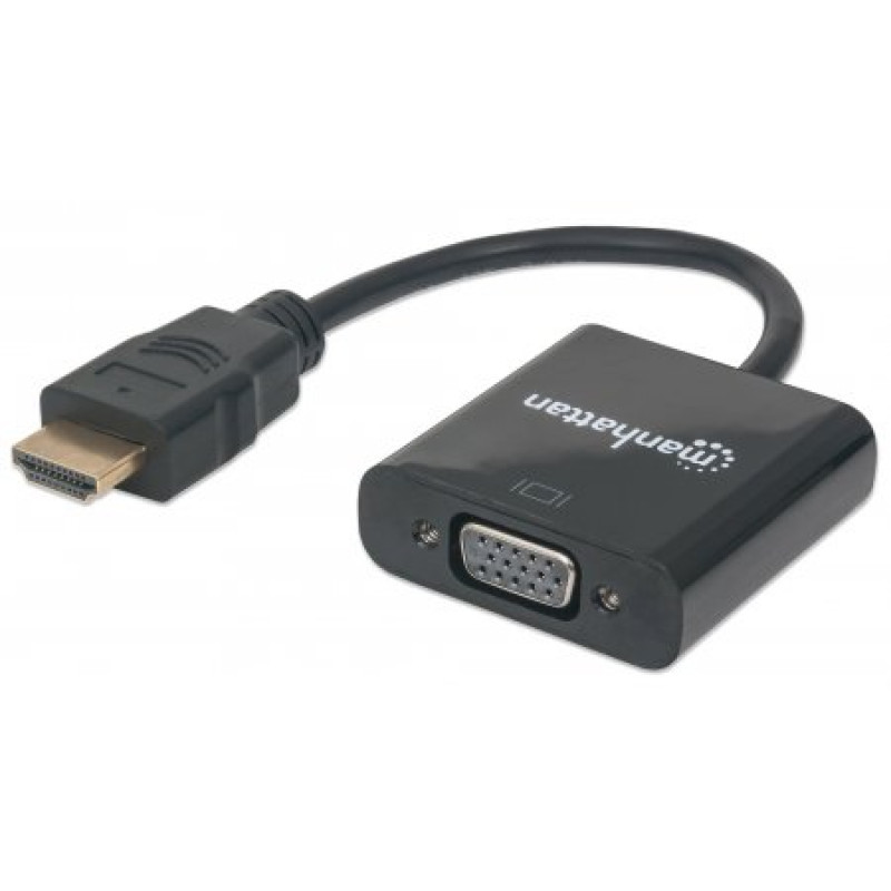 Перехідник HDMI M -> VGA F (без аудіо) Manhattan