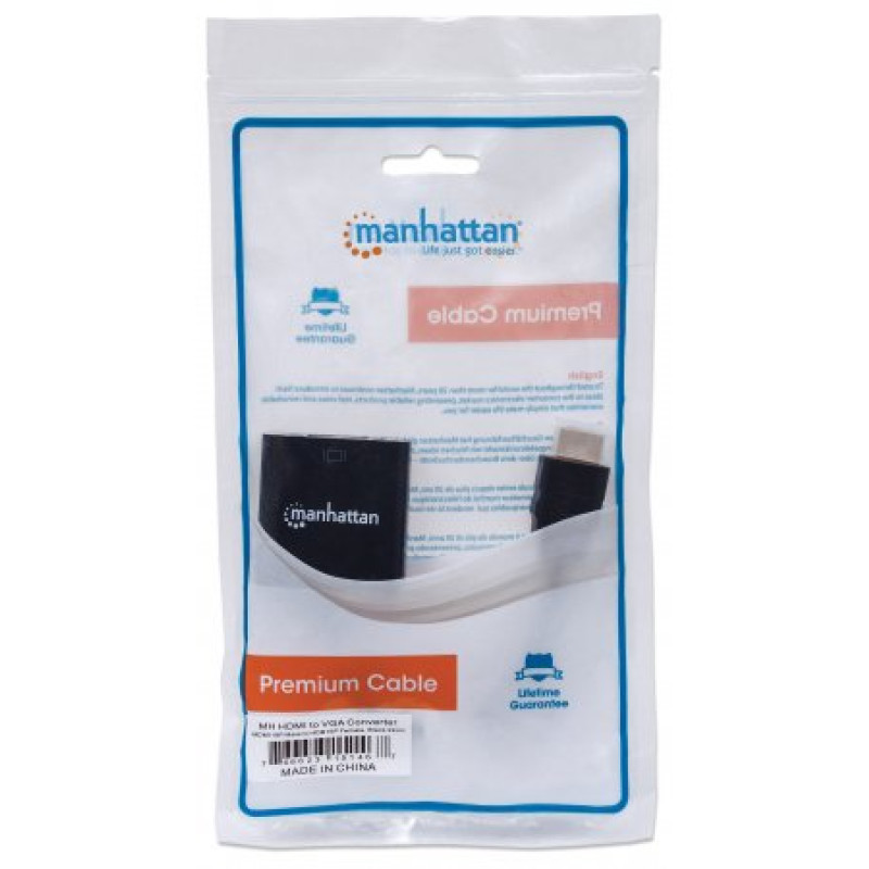 Перехідник HDMI M -> VGA F (без аудіо) Manhattan