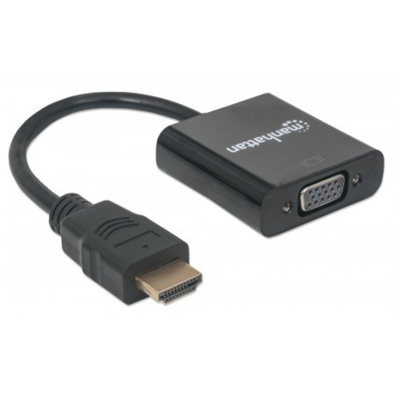Перехідник HDMI M -> VGA F (без аудіо) Manhattan