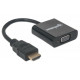 Перехідник HDMI M -> VGA F (без аудіо) Manhattan