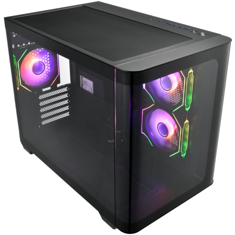 Корпус FSP S380-BA без БЖ mATX Black
