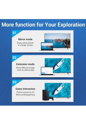 Кабель HDMI M - M,10.0 м, V2.0, 4K 60Гц, обплетення, Silver Metal Type Vention
